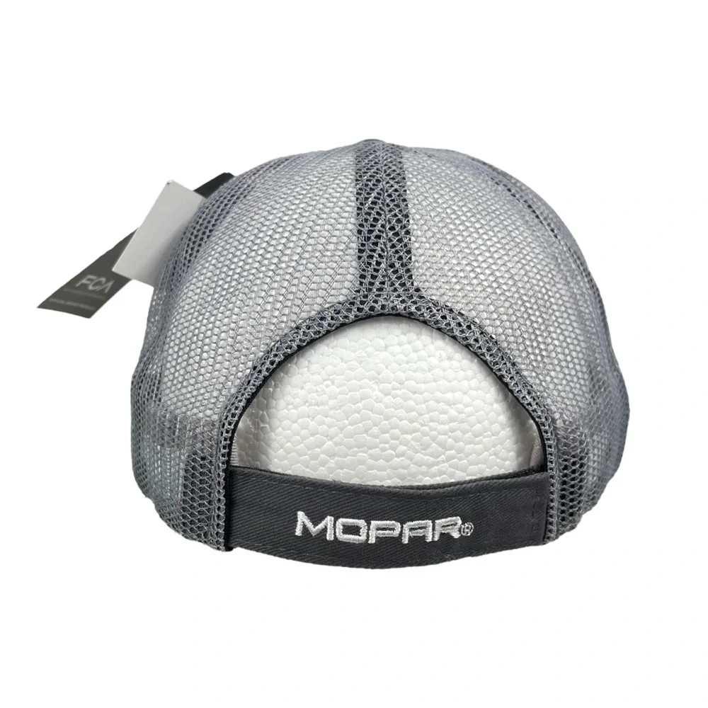 Mopar | NWT | Gray Mesh Back Hat Adjustable‎ Strapback Cap 100% Cotton